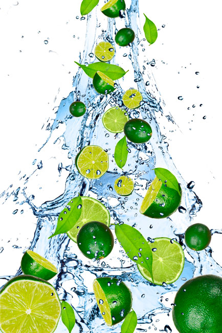 Vinilos electrodomésticos lavavajillas limones salpicadura agua